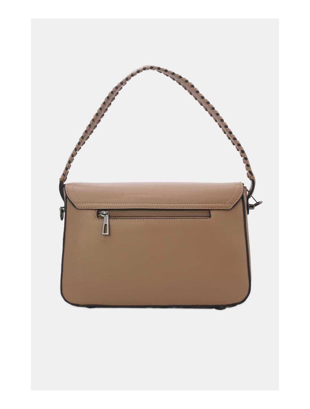 Sac Porté Épaule Femme Patchwork 24B-6031-Kaki — vue 3