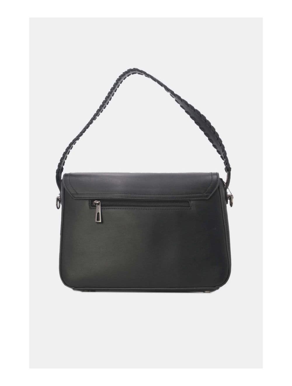 Sac Porté Épaule Femme Patchwork 24B-6031-Noir — vue 3