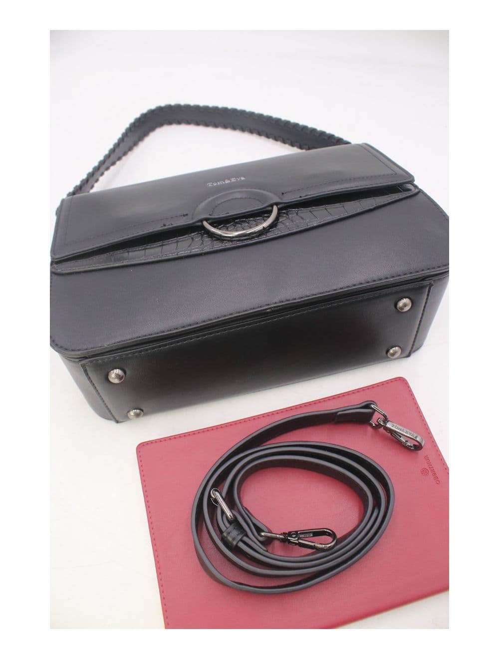 Sac Porté Épaule Femme Patchwork 24B-6031-Noir — vue 4