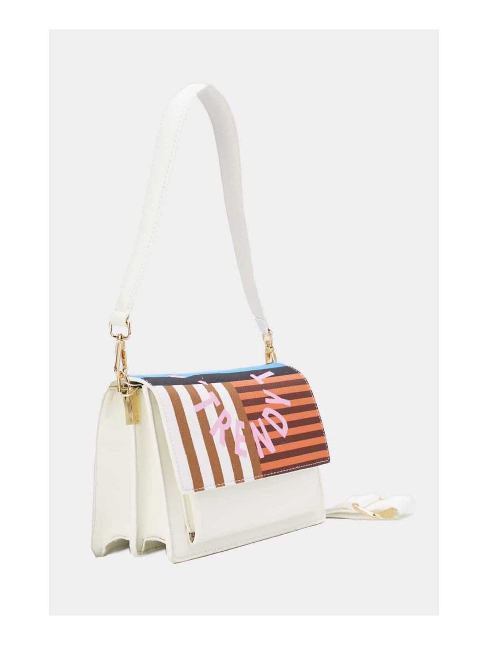 Sac Porté Épaule Multipoches 24P-6083-Blanc — vue 3