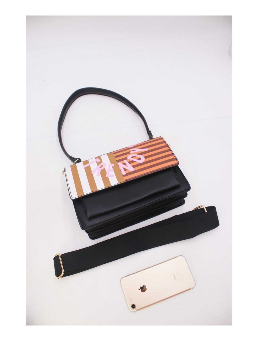 Sac Porté Épaule Multipoches 24P-6083-Noir — vue 5