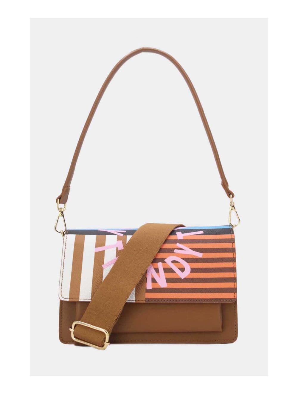 Sac Porté Épaule Multipoches 24P-6083-Marron — vue 2