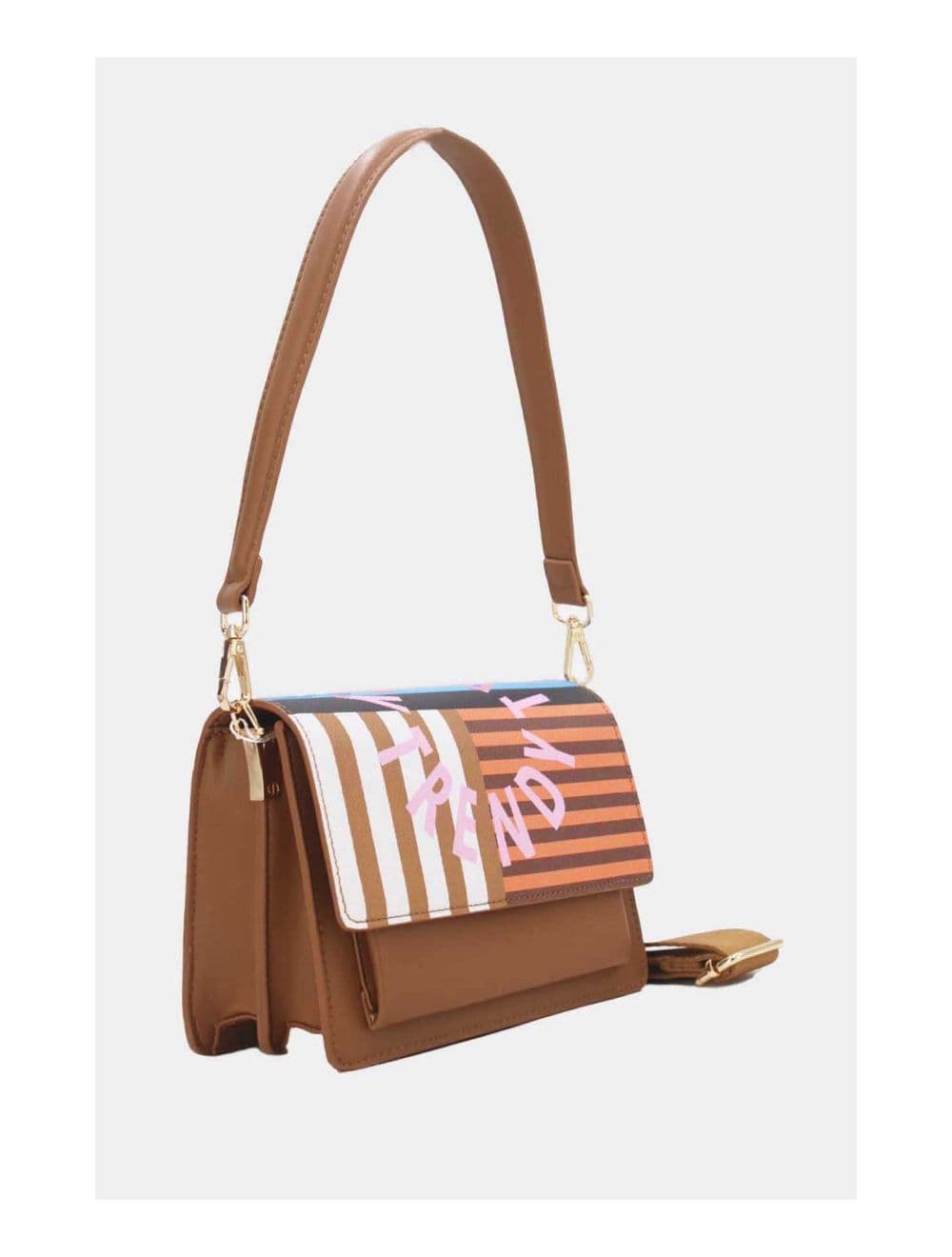 Sac Porté Épaule Multipoches 24P-6083-Marron — vue 3