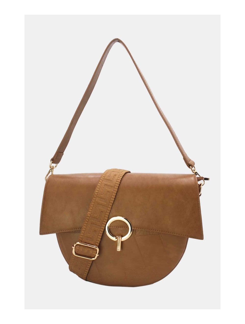 Sac Bandoulière à Boucle d'Or 24B-6002-Kaki