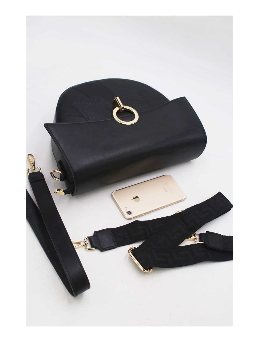 Sac Bandoulière à Boucle d'Or 24B-6002-Noir — vue 4