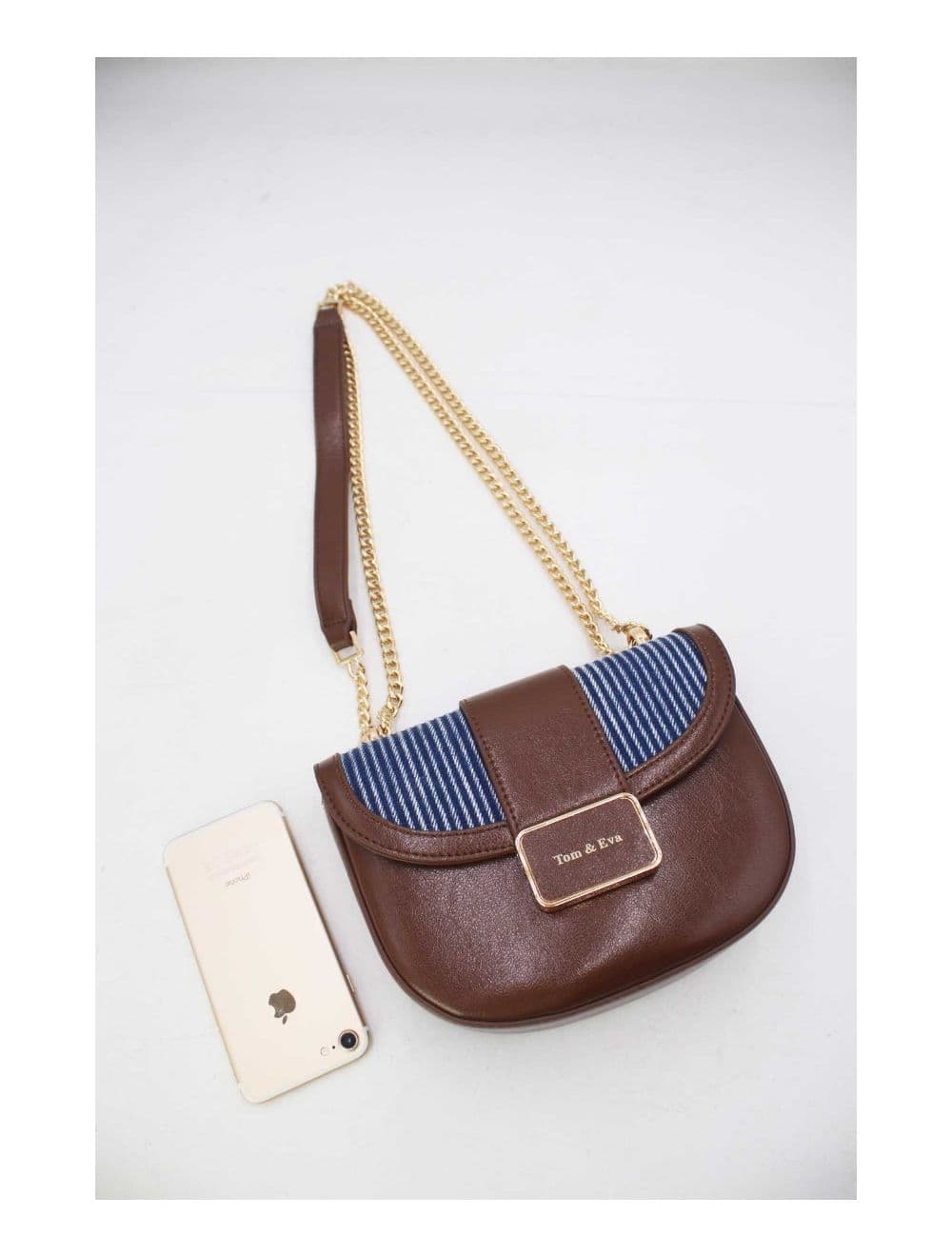 Sac Bandoulière En Jeans 24P-5974-Coffee/L.Blue — vue 4