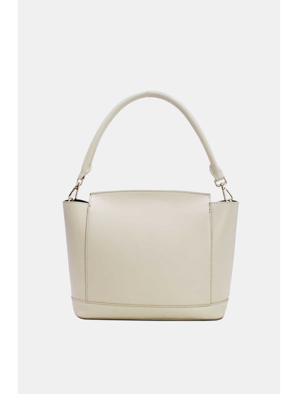 Sac à Main à rabat minimaliste Avec Ceinture-6875-Blanc — vue 3