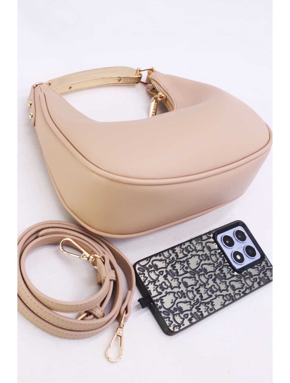 Sac Bandoulière Demi-lune 25P-6327-Abricot — vue 4