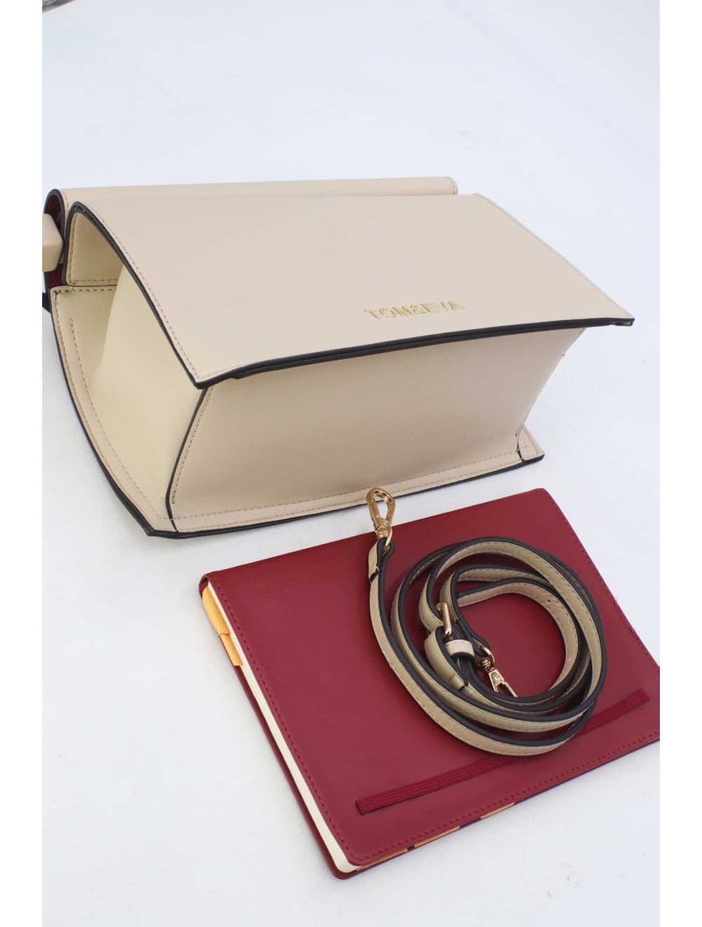 Sac Bandoulière Fermeture Magniétique 25B-6291-Beige — vue 4