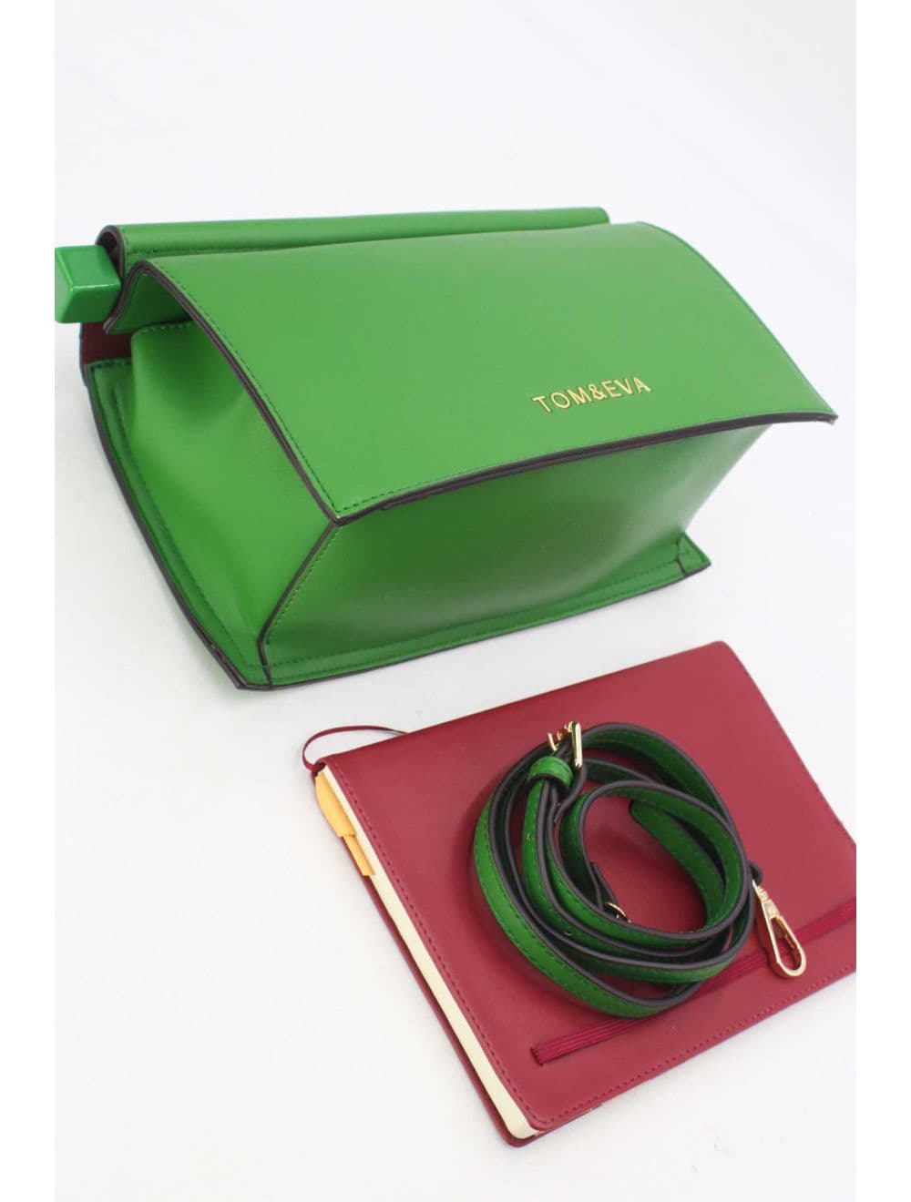 Sac Bandoulière Fermeture Magniétique 25B-6291-Vert — vue 4