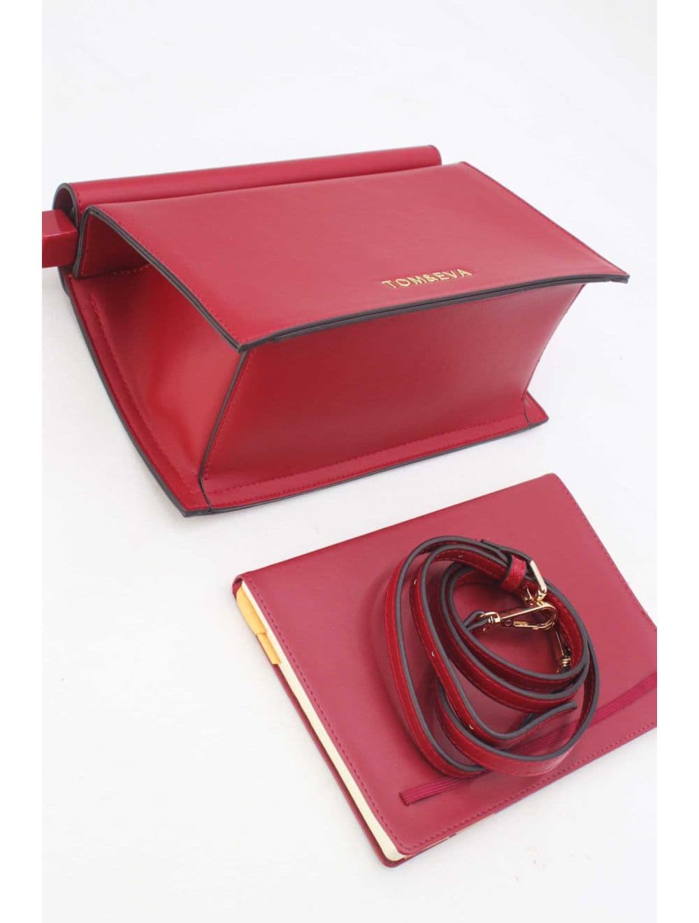 Sac Bandoulière Fermeture Magniétique 25B-6291-Rouge — vue 4