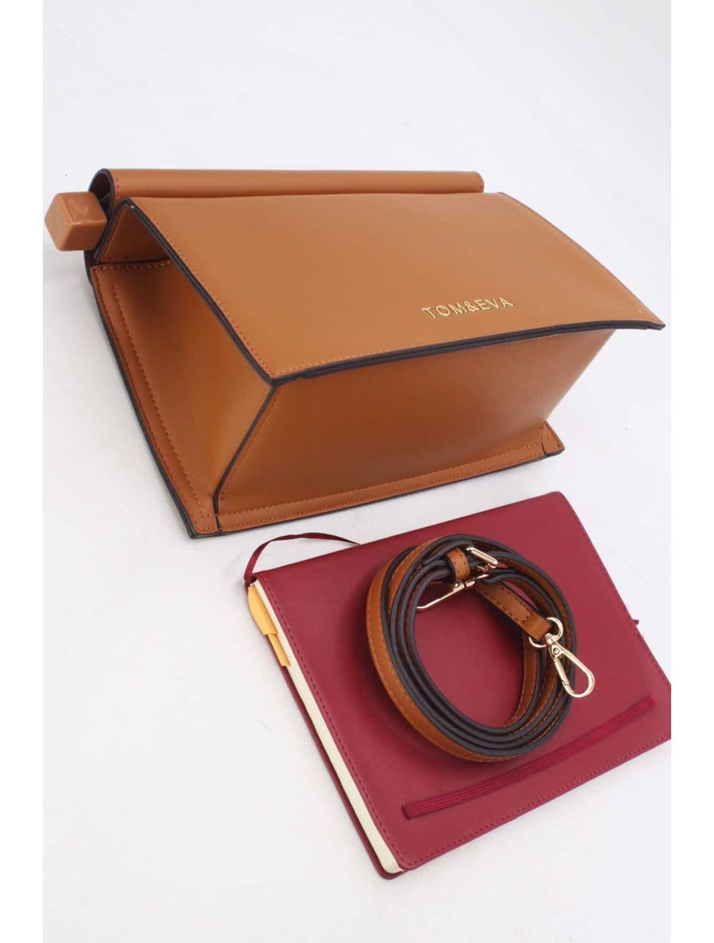 Sac Bandoulière Fermeture Magniétique 25B-6291-Marron — vue 4