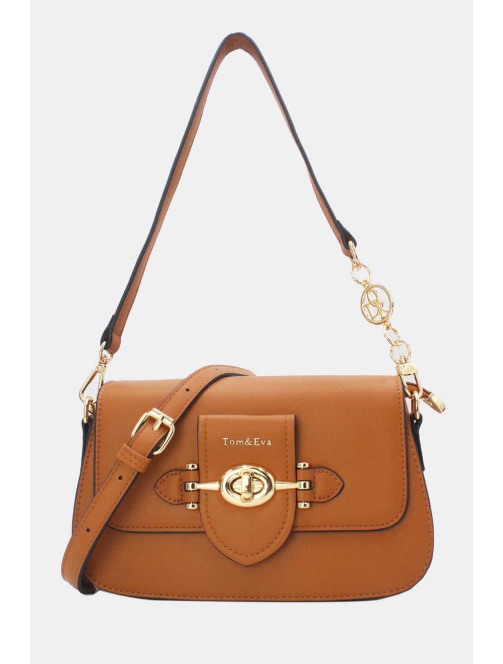 Sac Bandoulière Fermeture Métallique 24B-5892-Marron