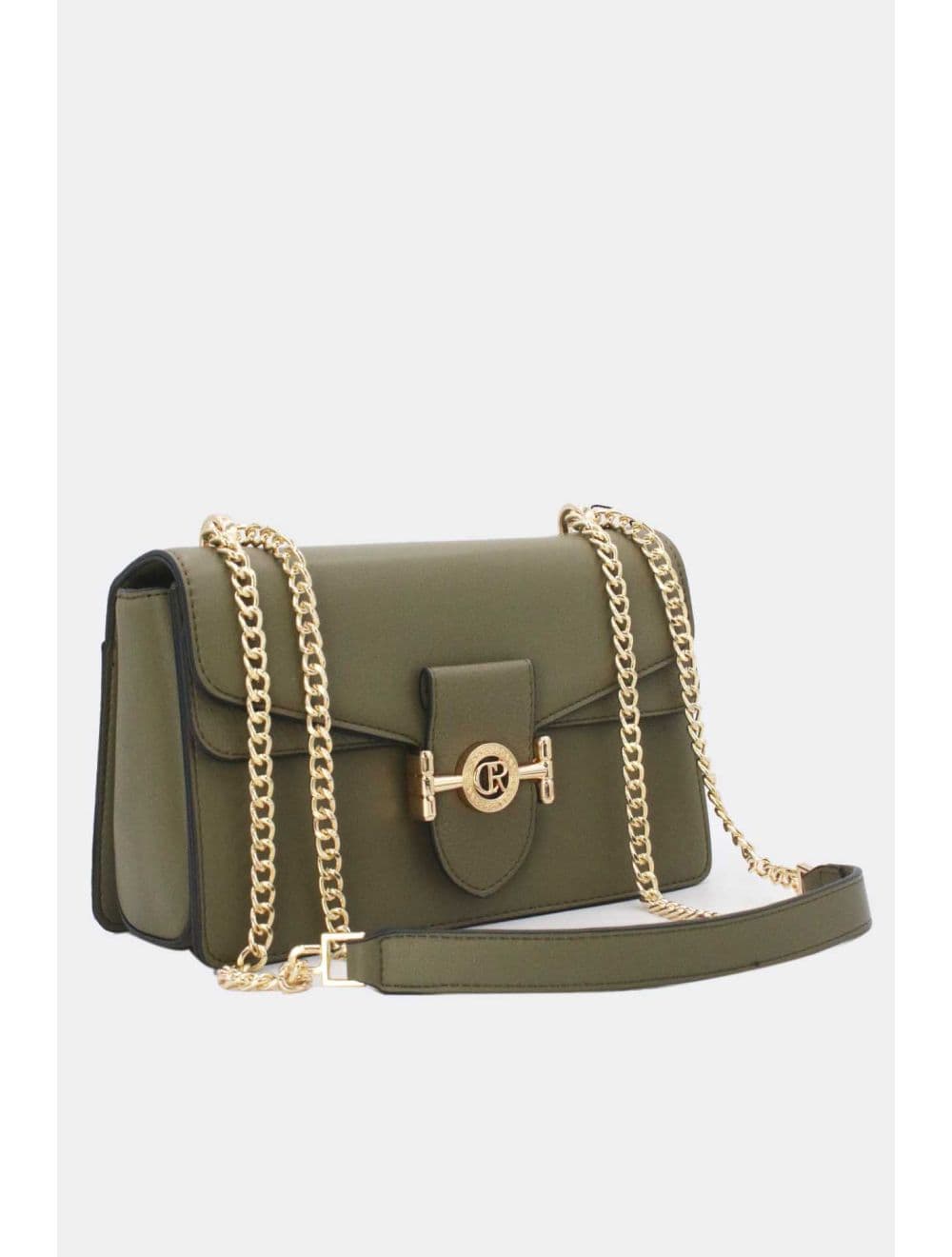 Sac Bandoulière Avec Rabat Chic Meilleure Vente 23B--5848-Green
