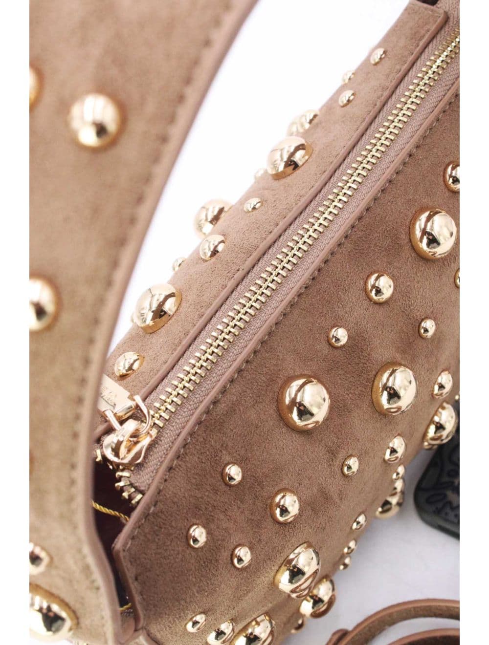 Pochette Clouté et Velours 24P-6164-Camel — vue 2