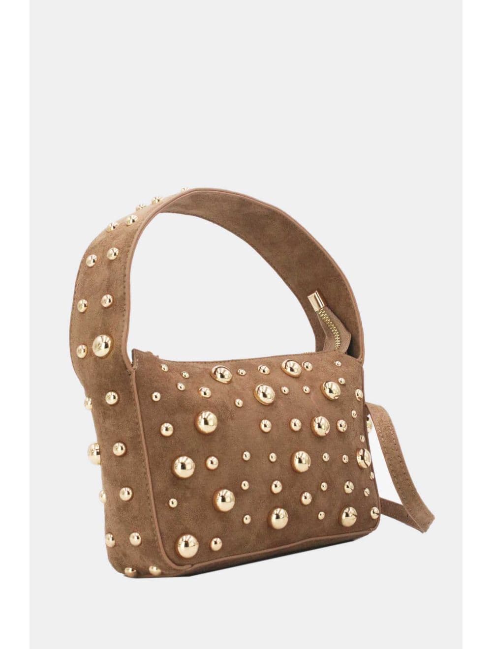 Pochette Clouté et Velours 24P-6164-Camel — vue 3