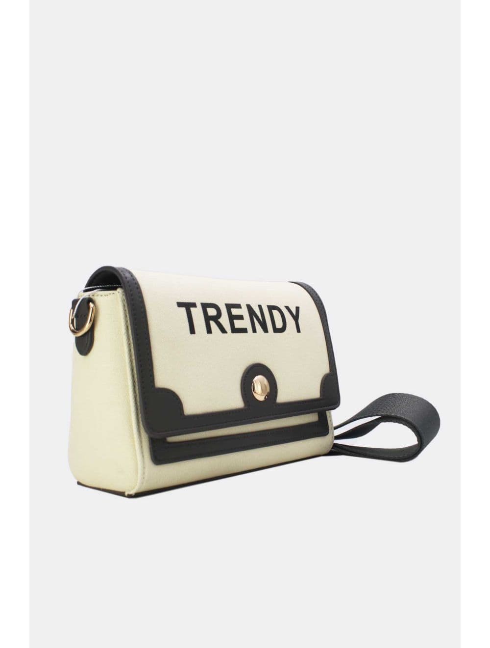 Sac Bandoulière Effet Tissu 24P-6089-Beige/Grey — vue 3