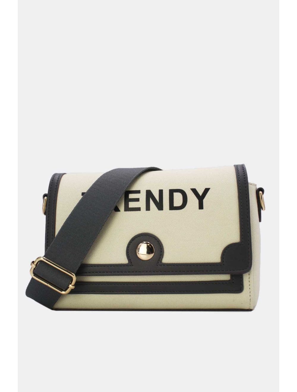 Sac Bandoulière Effet Tissu 24P-6089-Beige/Grey — vue 4