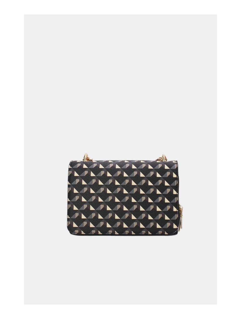 Sac à Bandoulière Motif Géométrique 24P-6085-Noir — vue 4