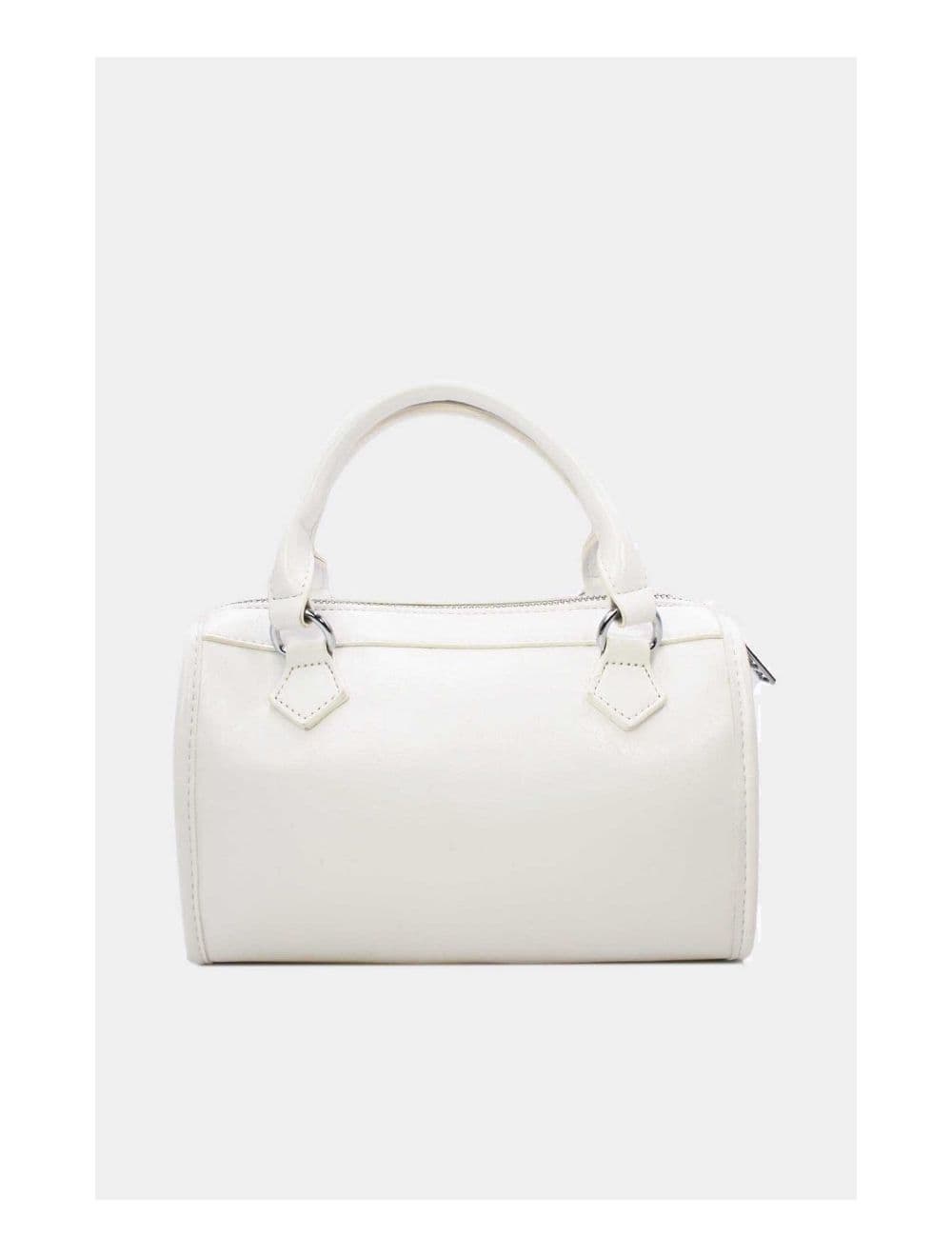 Petit Sac Bowling Femme Zips Décoratifs 24B-5963-Blanc — vue 3