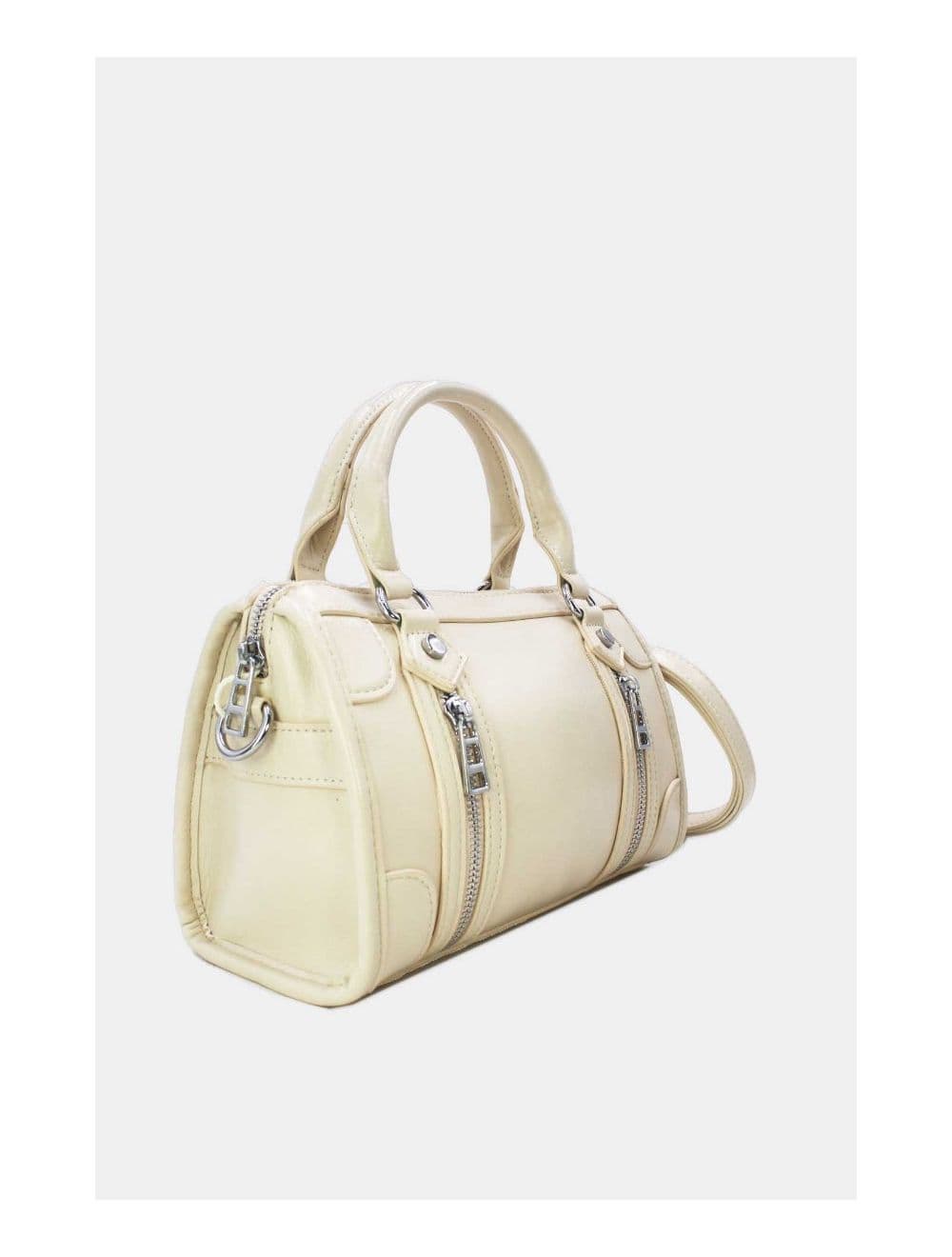 Petit Sac Bowling Femme Zips Décoratifs 24B-5963-Beige — vue 3