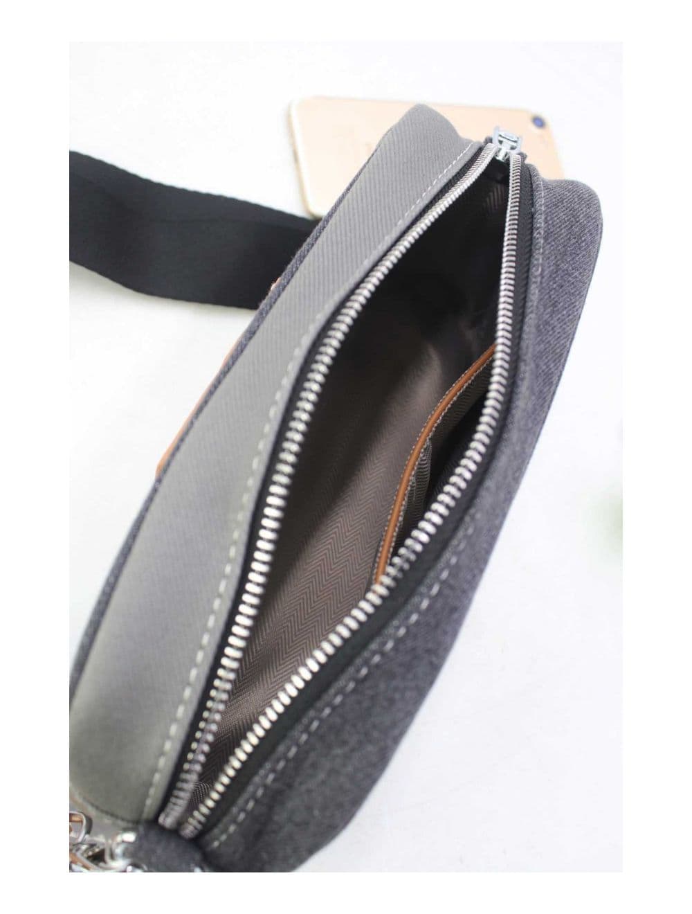 Sac Besace Denim 24P-5952-Noir — vue 5