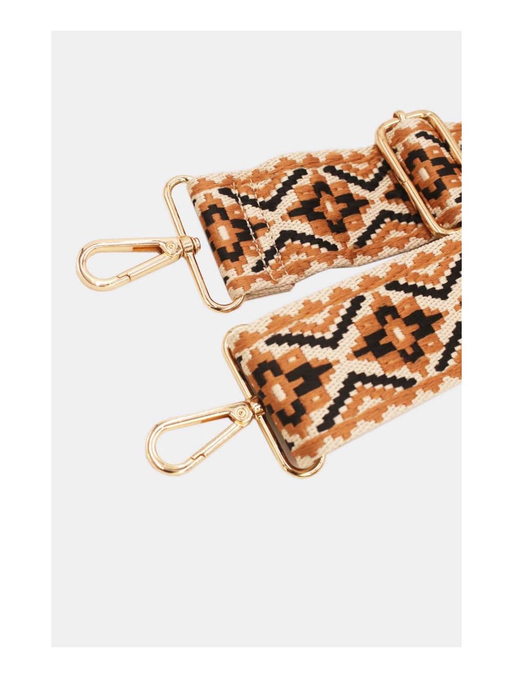 Sangle Bandoulière en Toile Coton 23GS-5752-Camel/Black — vue 3