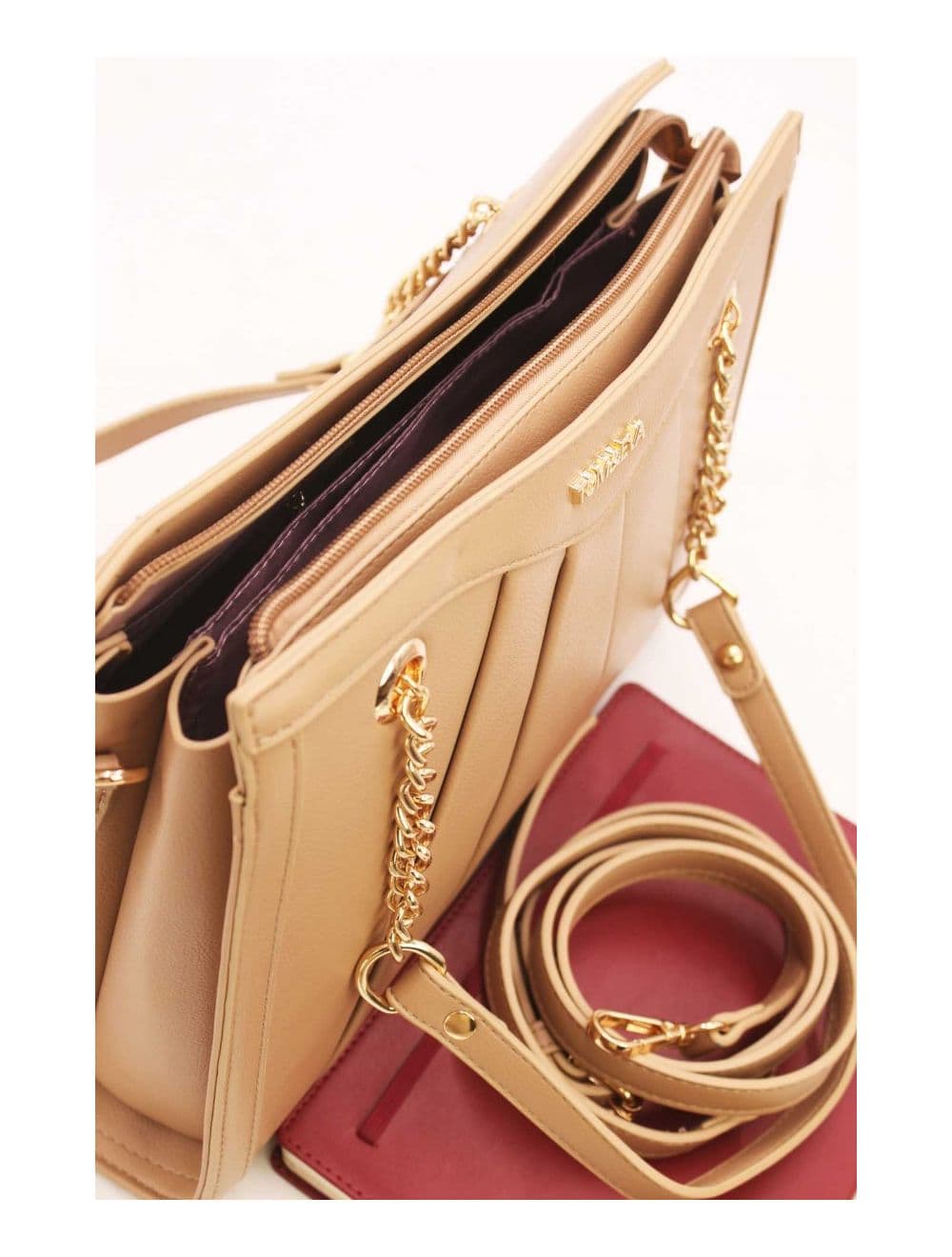 Sac Bandoulière avec Multipoches-23B-5726-Apricot