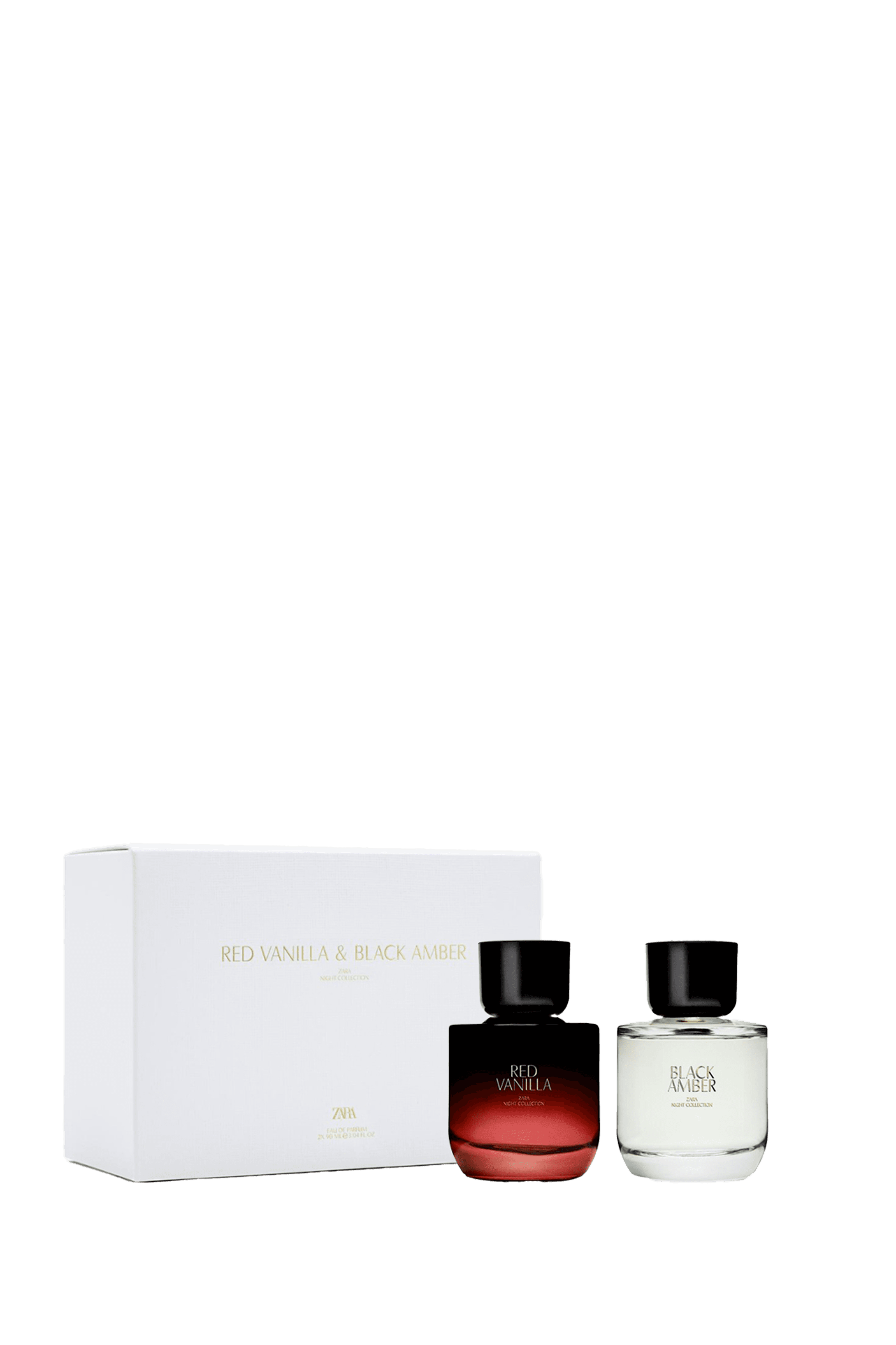 Zara Coffret Red Vanilla 90Ml Edt +Black Amber Edt 90Ml