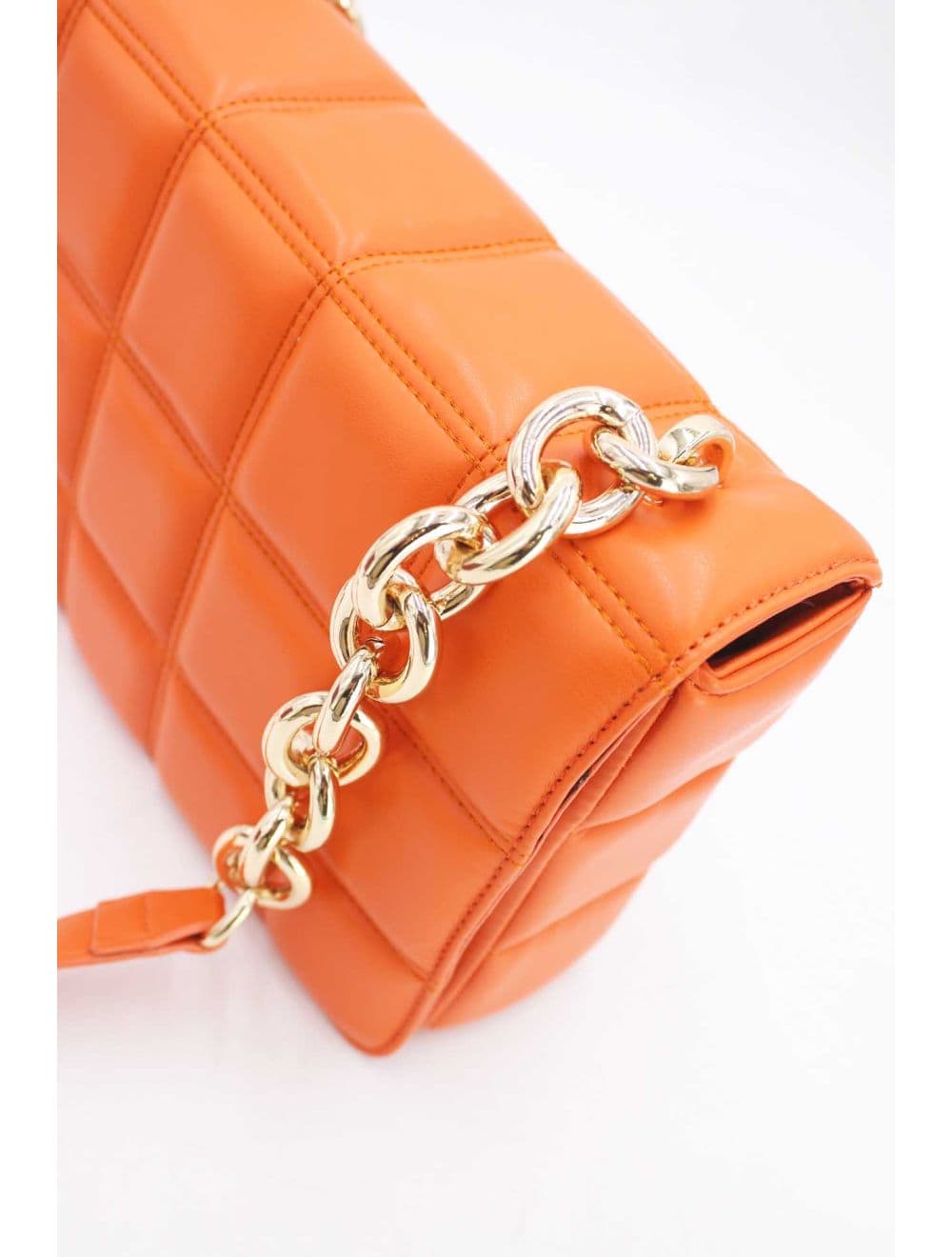 Sac Bandoulière Biface à Rabat Matelassé-20H-3011-Orange — vue 3