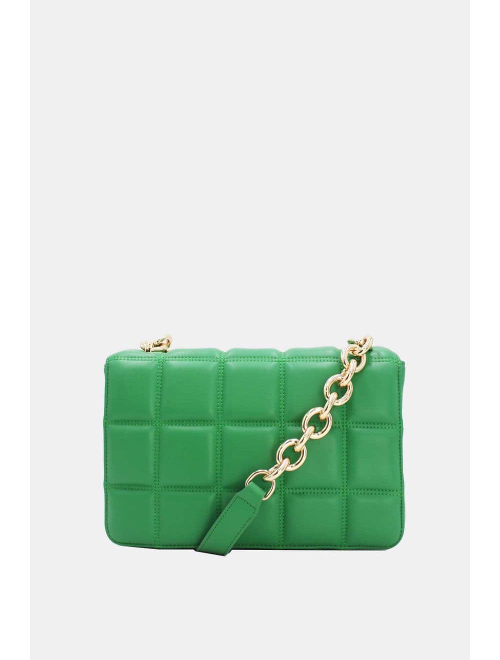 Sac Bandoulière Biface à Rabat Matelassé-20H-3011-Vert