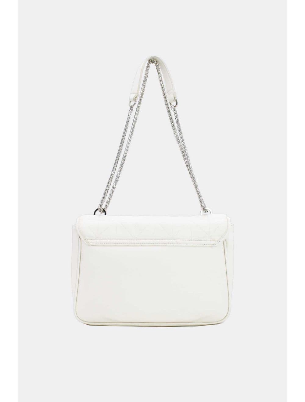 Sac Bandoulière porté épaule effet matelassé à rabat 5450-Beige — vue 3