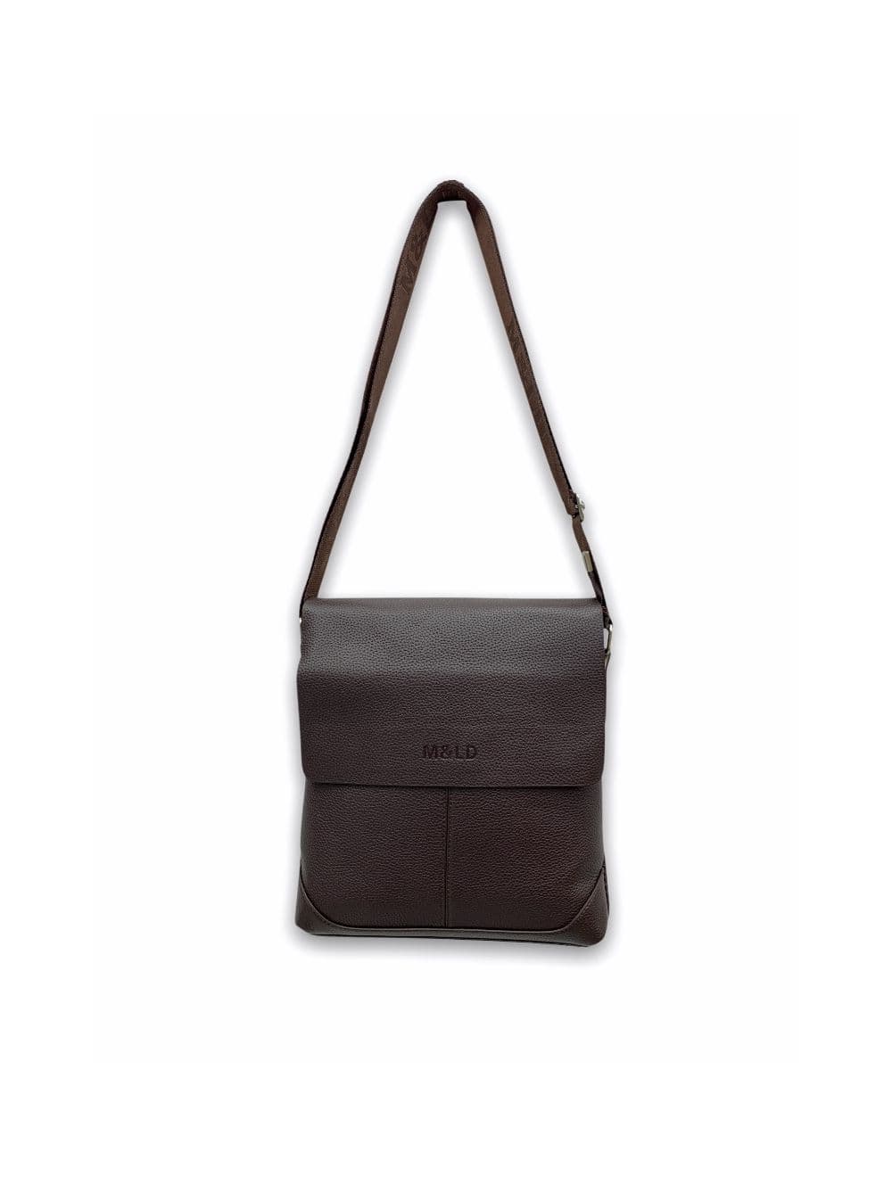 Sac bandoulière en PVC -22L-32-MarronFoncé — vue 2