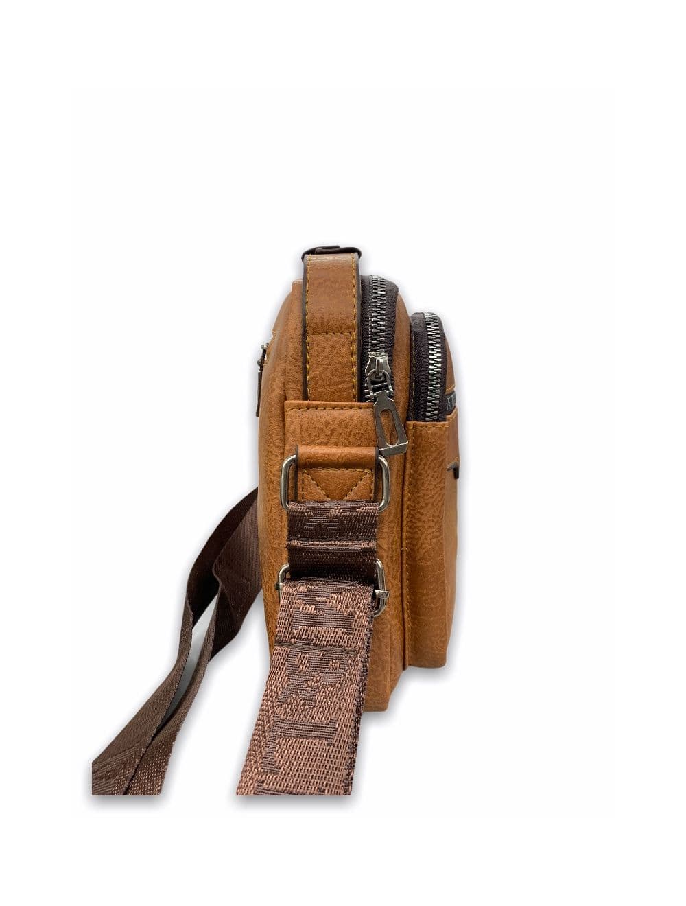 Sac bandoulière en PVC-D20-11-Marron Claire — vue 3