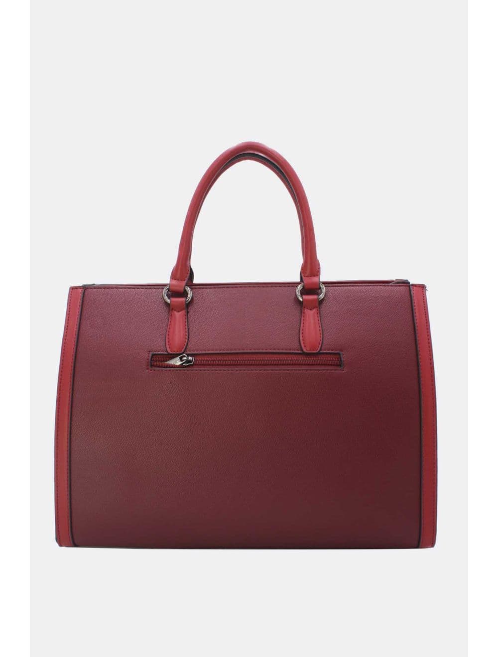 Grand Cabas Effet Cuir 25B-6348-Burgundy — vue 3
