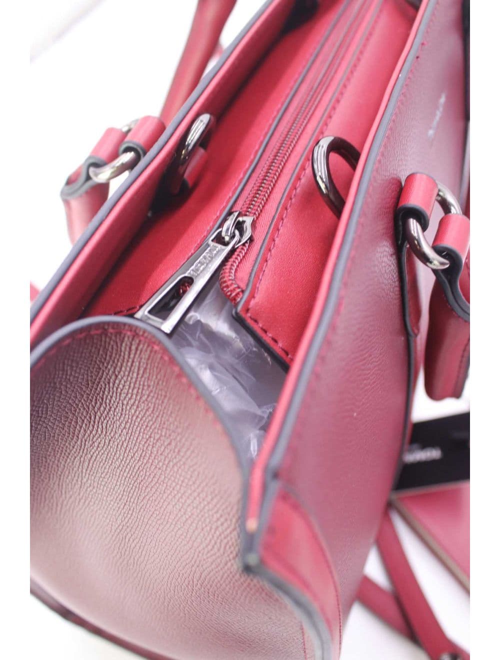 Grand Cabas Effet Cuir 25B-6348-Burgundy — vue 5