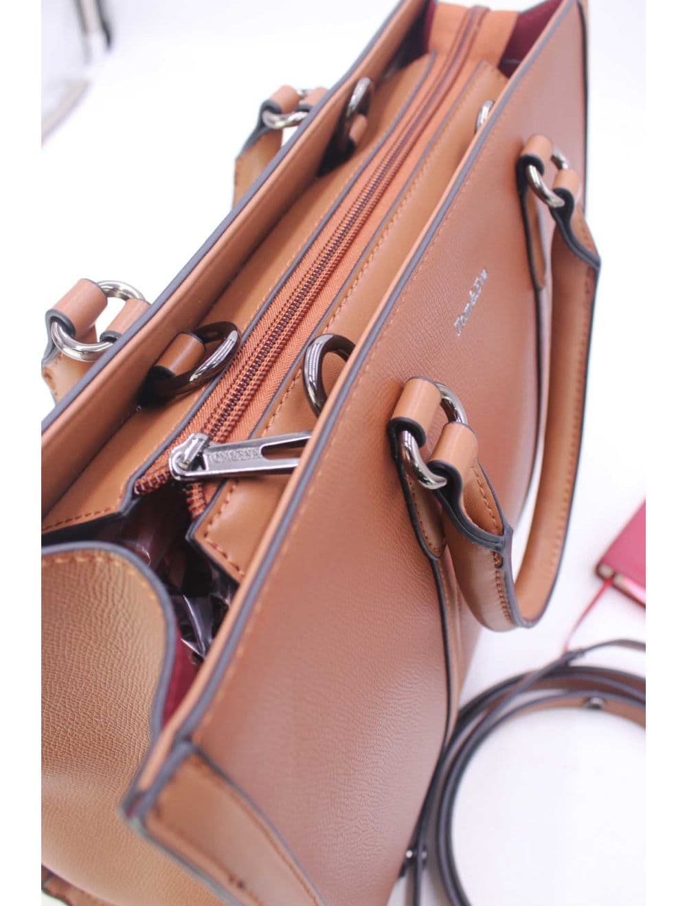 Grand Cabas Effet Cuir 25B-6348-Marron — vue 5