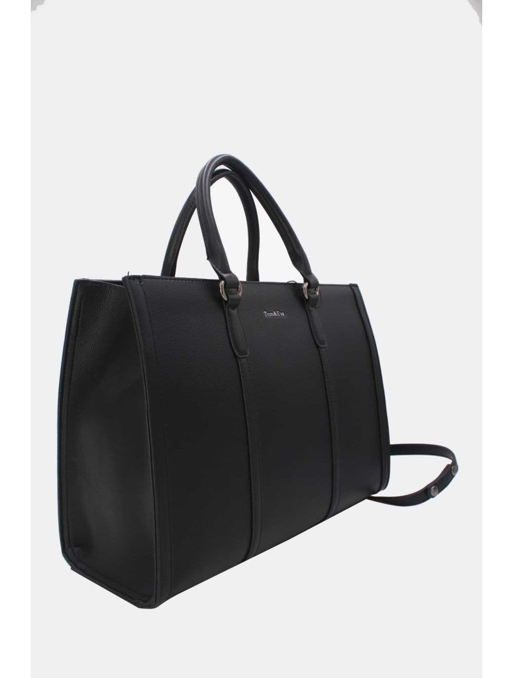 Grand Cabas Effet Cuir 25B-6348-Noir — vue 2