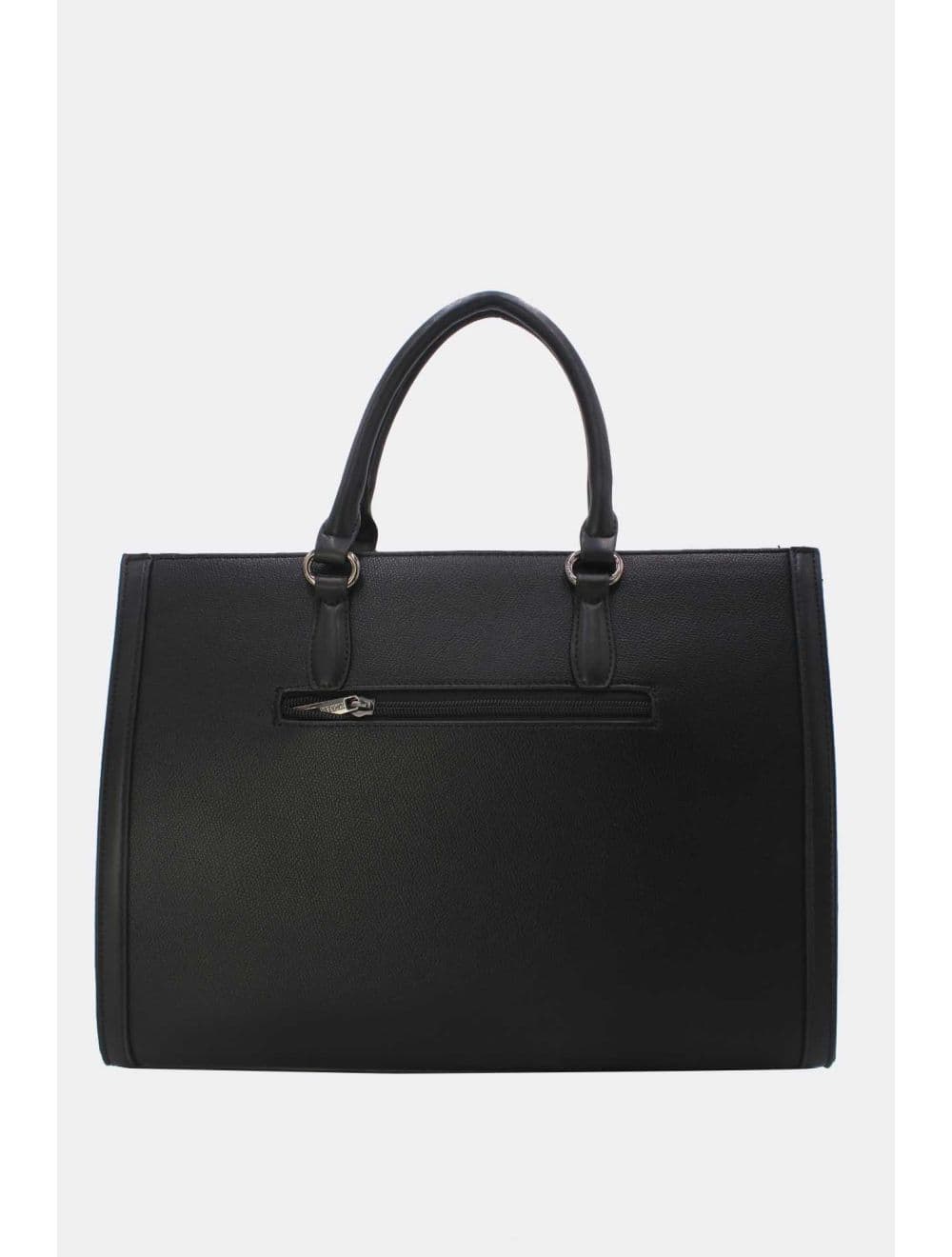 Grand Cabas Effet Cuir 25B-6348-Noir — vue 3