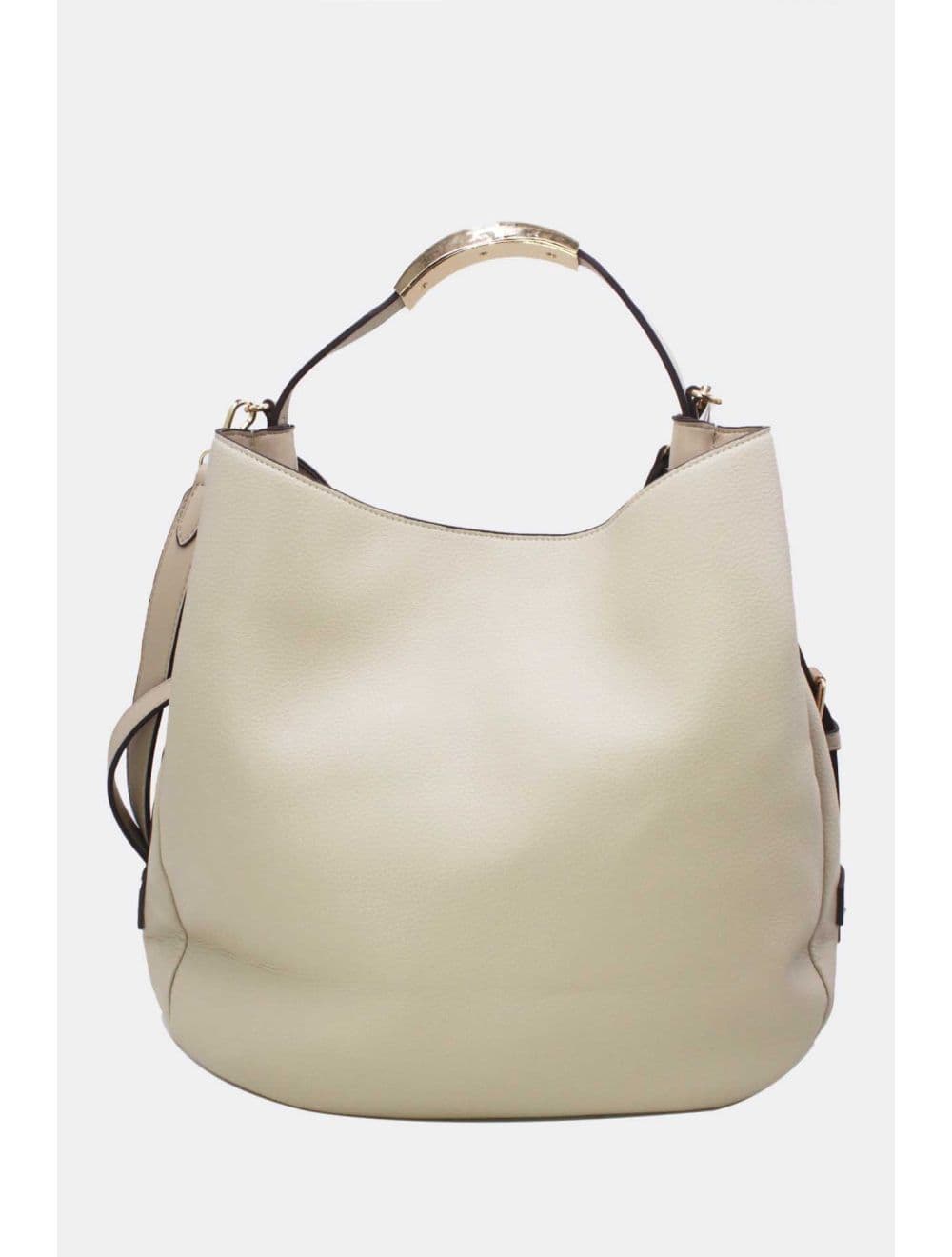 Sac Hobo Souple Polyvalent avec Détail Métallique Doré 25B-6355-Beige — vue 3
