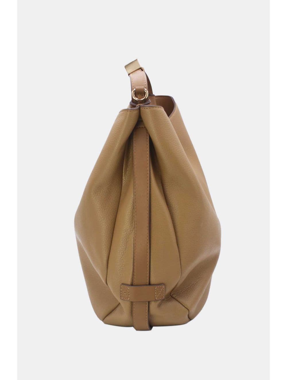 Sac Hobo Souple Polyvalent avec Détail Métallique Doré 25B-6355-Camel — vue 6