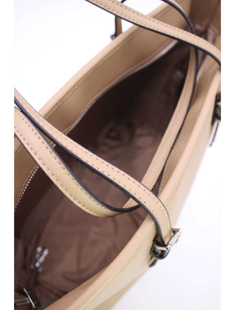 Cabas Classique Effet Cuir Rigide 6228F-SS26-Silver detail-Taupe — vue 5