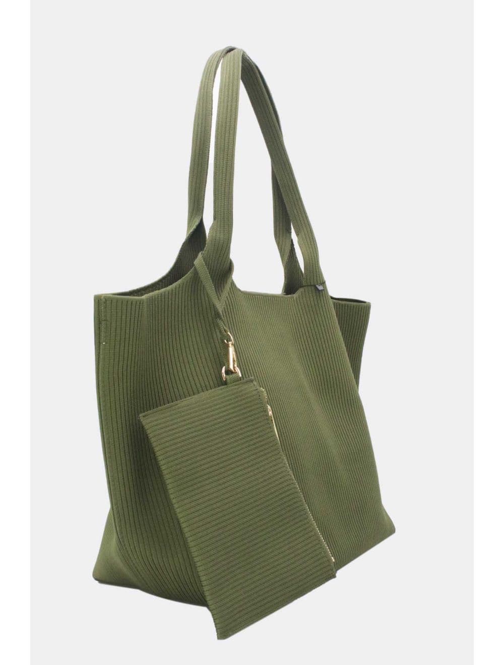 Grand Cabas En Tissu Pliable 25P-6215-Vert — vue 2