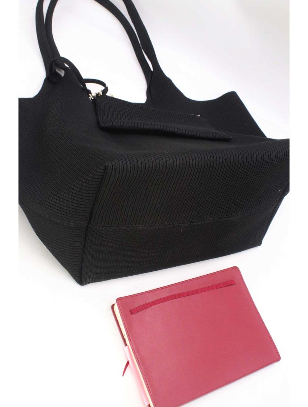 Grand Cabas En Tissu Pliable 25P-6215-Noir — vue 4