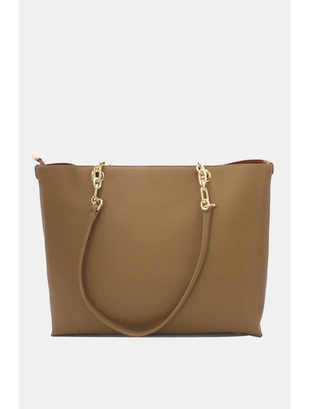 Sac Cabas Patchwork Effet Tissu 25B-6191-Kaki — vue 4
