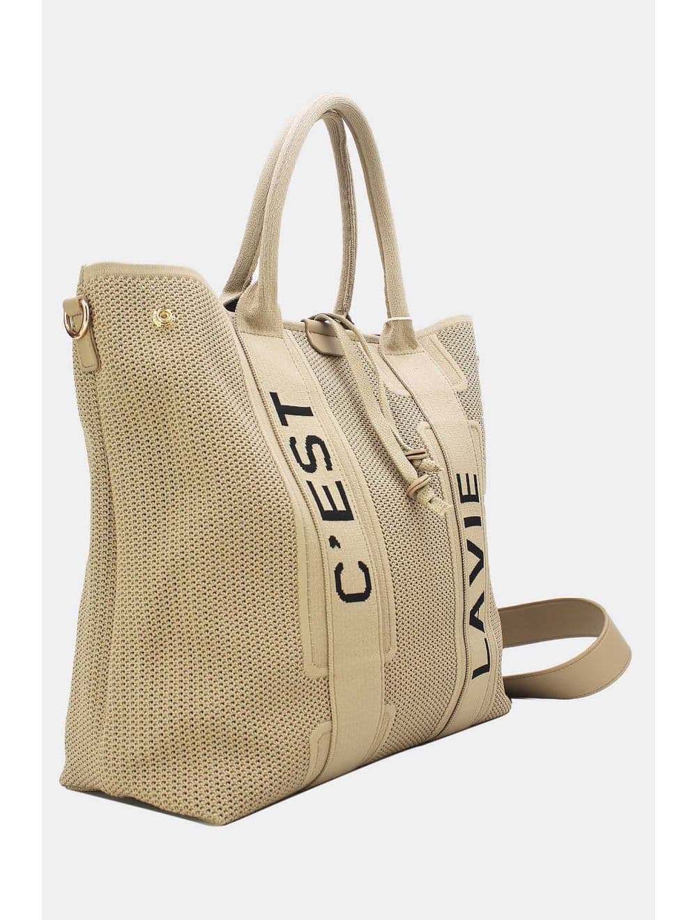 Sac Cabas Transformable En Maille 24B-6081#-Camel — vue 3