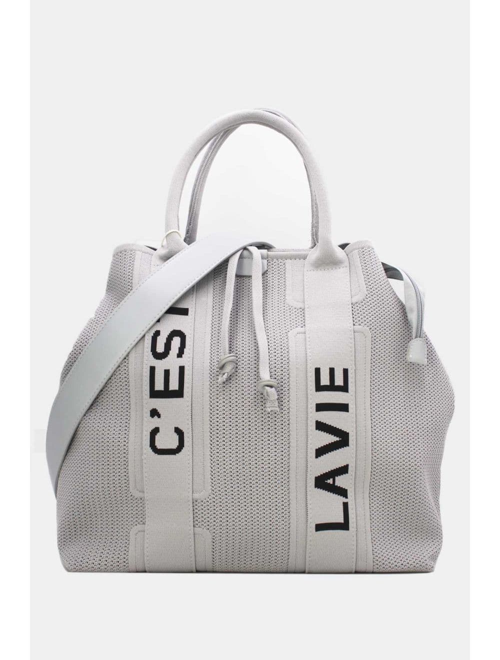 Sac Cabas Transformable En Maille 24B-6081#-Gris — vue 2