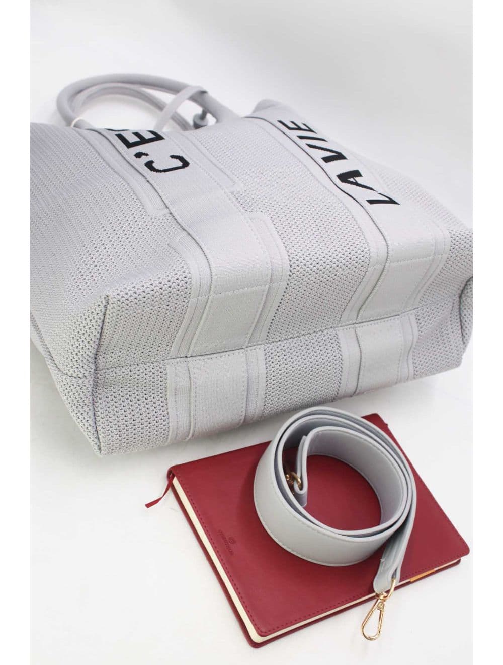 Sac Cabas Transformable En Maille 24B-6081#-Gris — vue 5