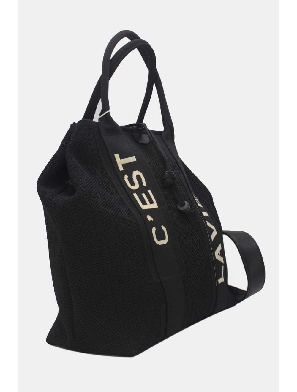 Sac Cabas Transformable En Maille 24B-6081#-Noir — vue 3