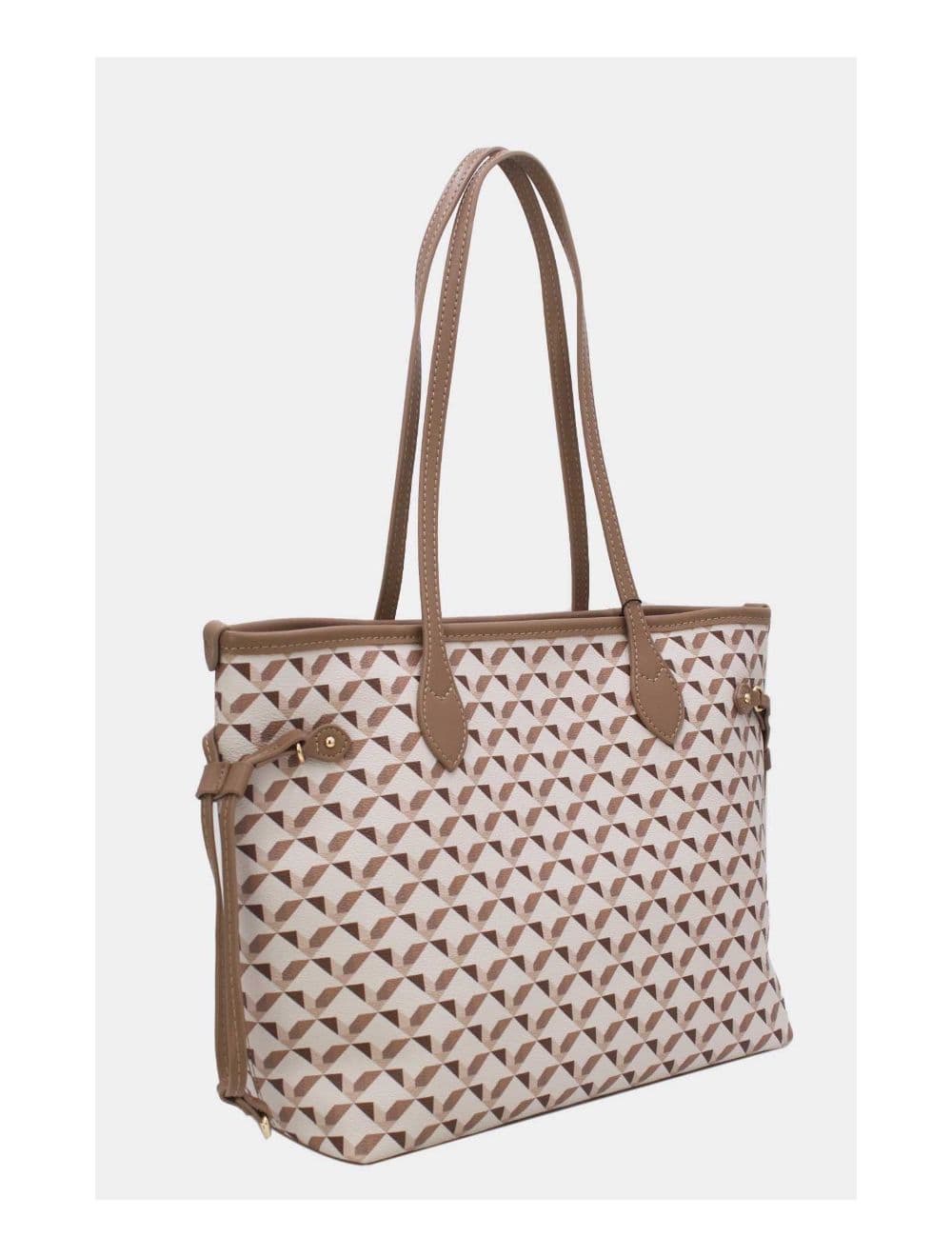 Sac Cabas Motif Géométrique 23B-5810-Camel — vue 3